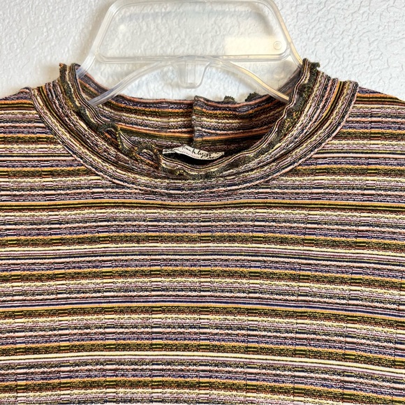 Intimately Free By Free People Ruby Stripe Long Sleeve Medium - Picture 4 of 5